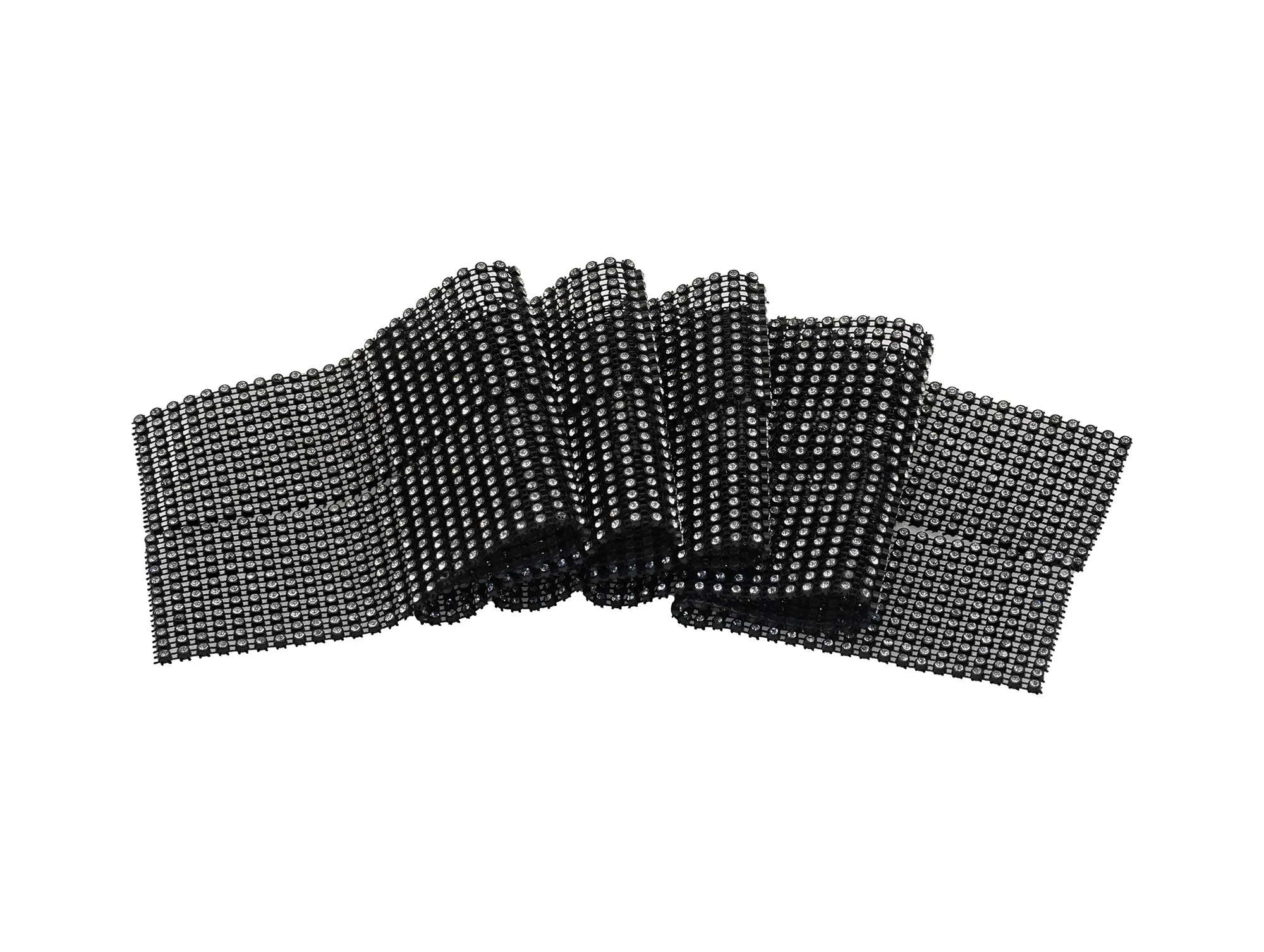 Black Crystal Cloth 9.18M C90102  Diyas Crystal